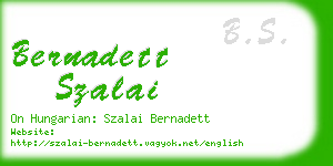 bernadett szalai business card